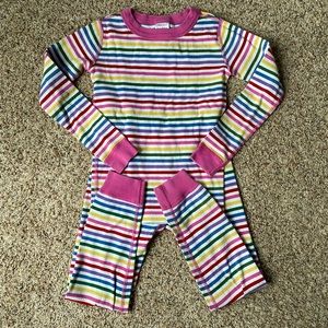 Hanna andersson striped pajamas rainbow 6-7 110cm